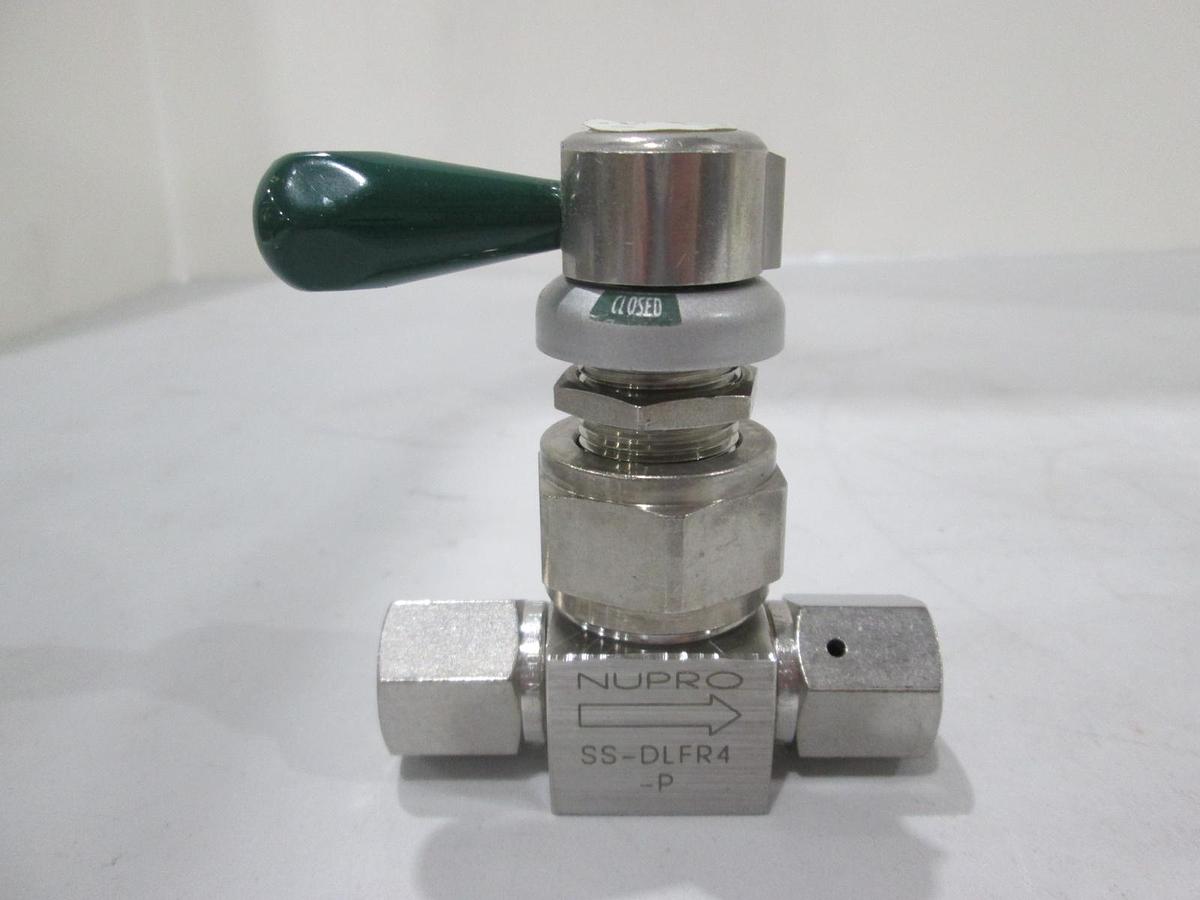 Used Nupro, SS-DLFR4-P, Manual Diaphragm Valve, Used