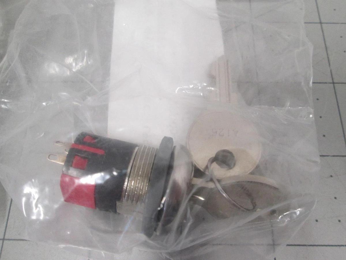 C&K Components, Y101132C202NB, Switch Key Lock, SPDT, New, Lot of 2