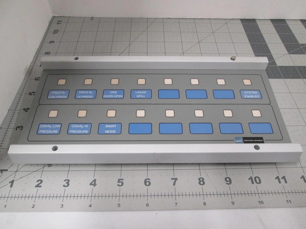 Watkins Johnson, 976504-001, Switch Panel w/ PCB Assy for WJ999 Injector Hoist