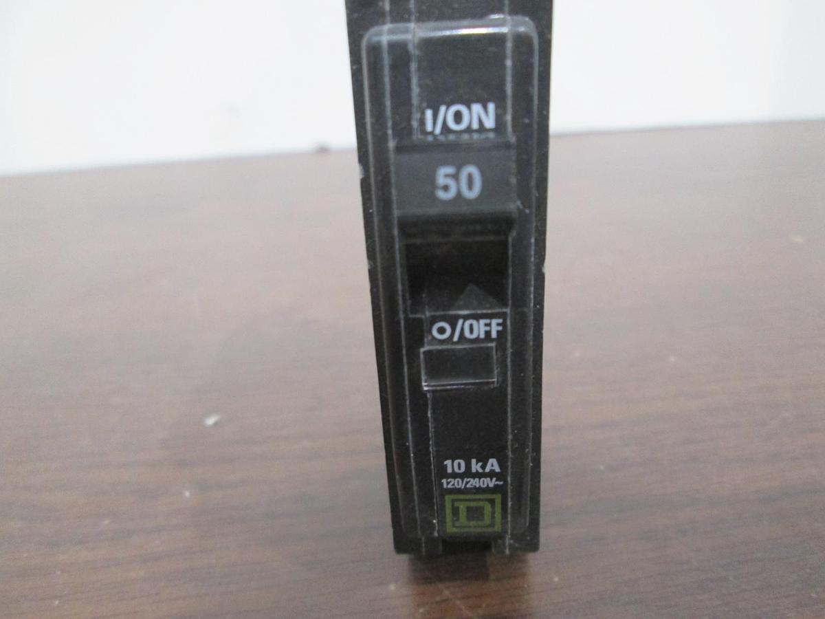 Used Square D, Type HACR, AD-7665, Single Pole Circuit Breaker, 50A, Used