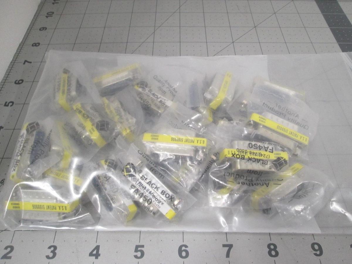 Black Box, FA450, Adapter, DB15 Male/DB15 Male, Shielded, New, Lot of 23