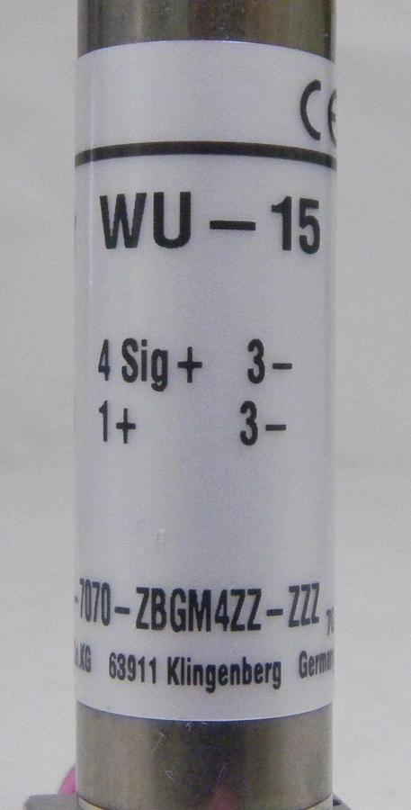 Used Wika Transducer WU-15, P#:12613240, 1/4" MVCR/MVCR, -1...9 Bar, Used