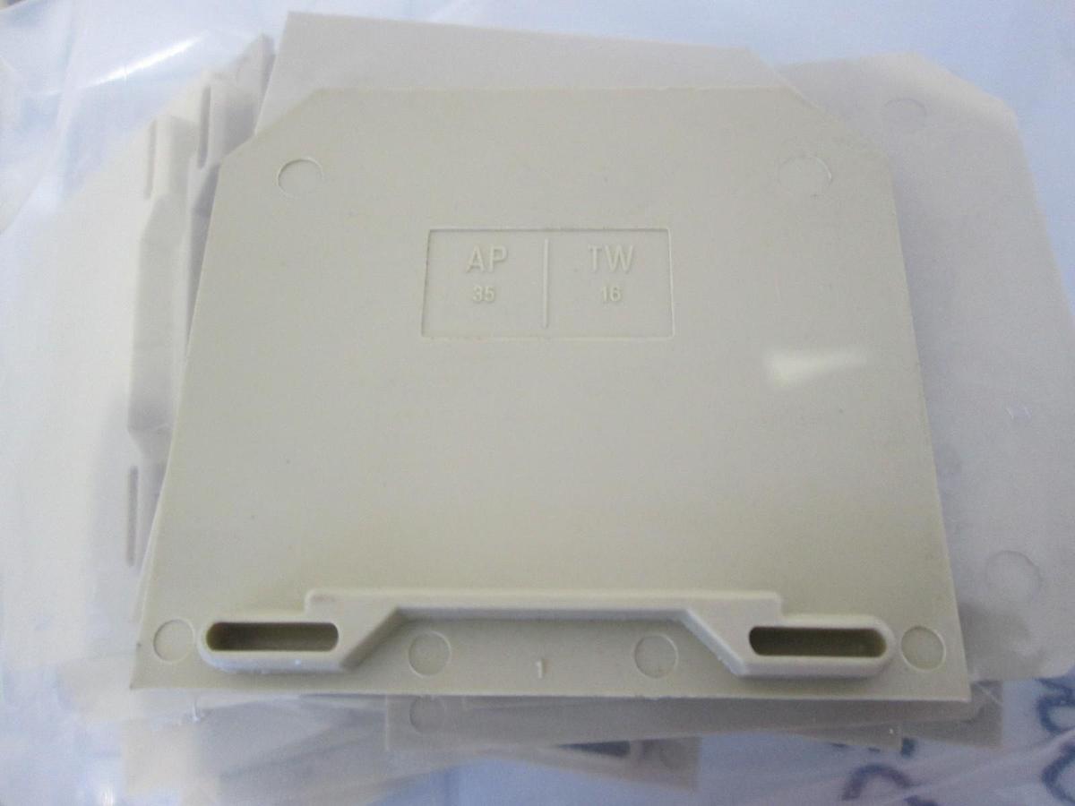 Used Weidmuller, 0303660000, Terminal Block End Plate, New, Lot of 50