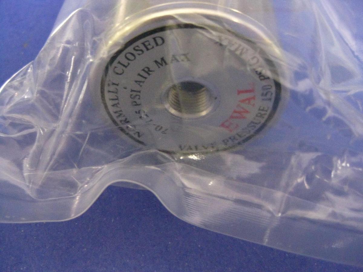 EWAL Titan II Pneumatically Actuated Valve, 1/4" Tub Stub, 70-125 psi