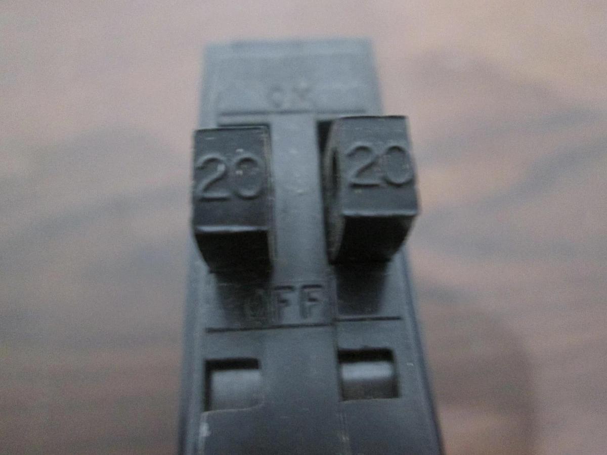 Used Square D, Type QOT, MC-1731, Single Pole Circuit Breaker, 20A, Used, Lot of 3