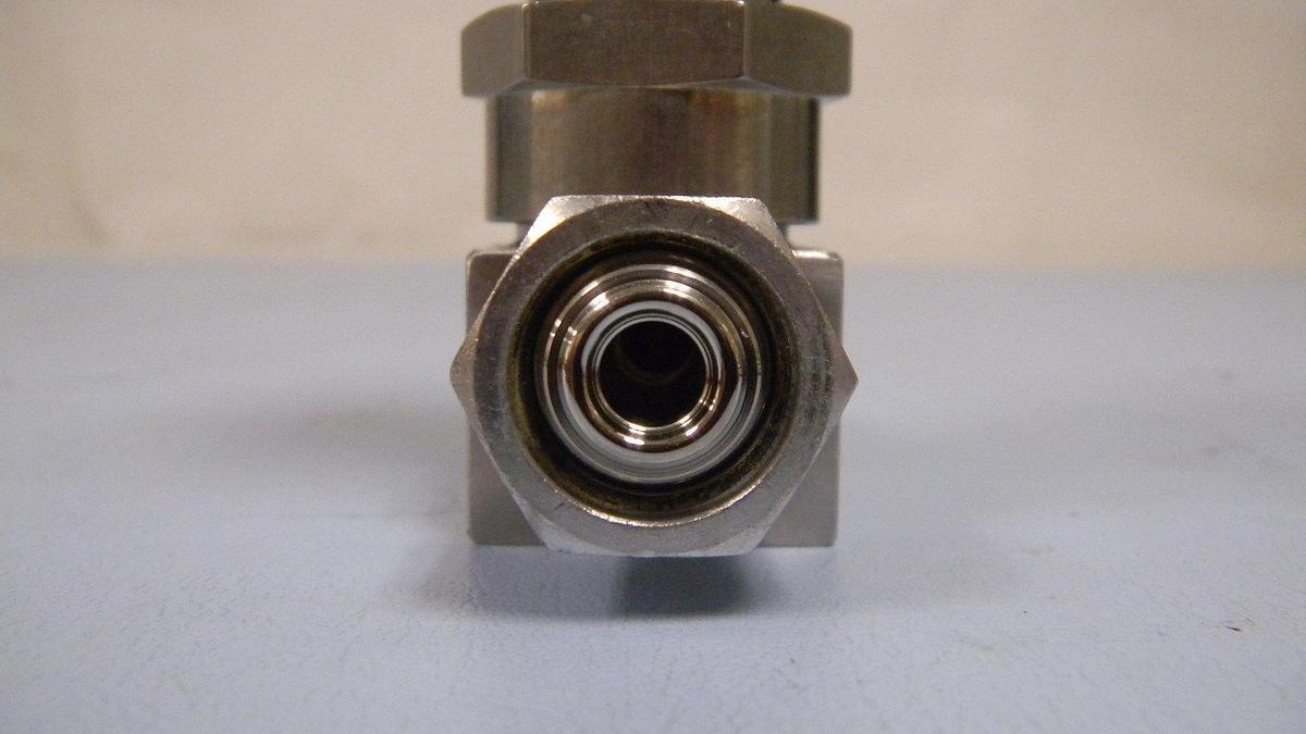 Used Nupro Pneumatic Valve SS-4BK-V51-1O, NO Actuator 1/4" FVCR, Used