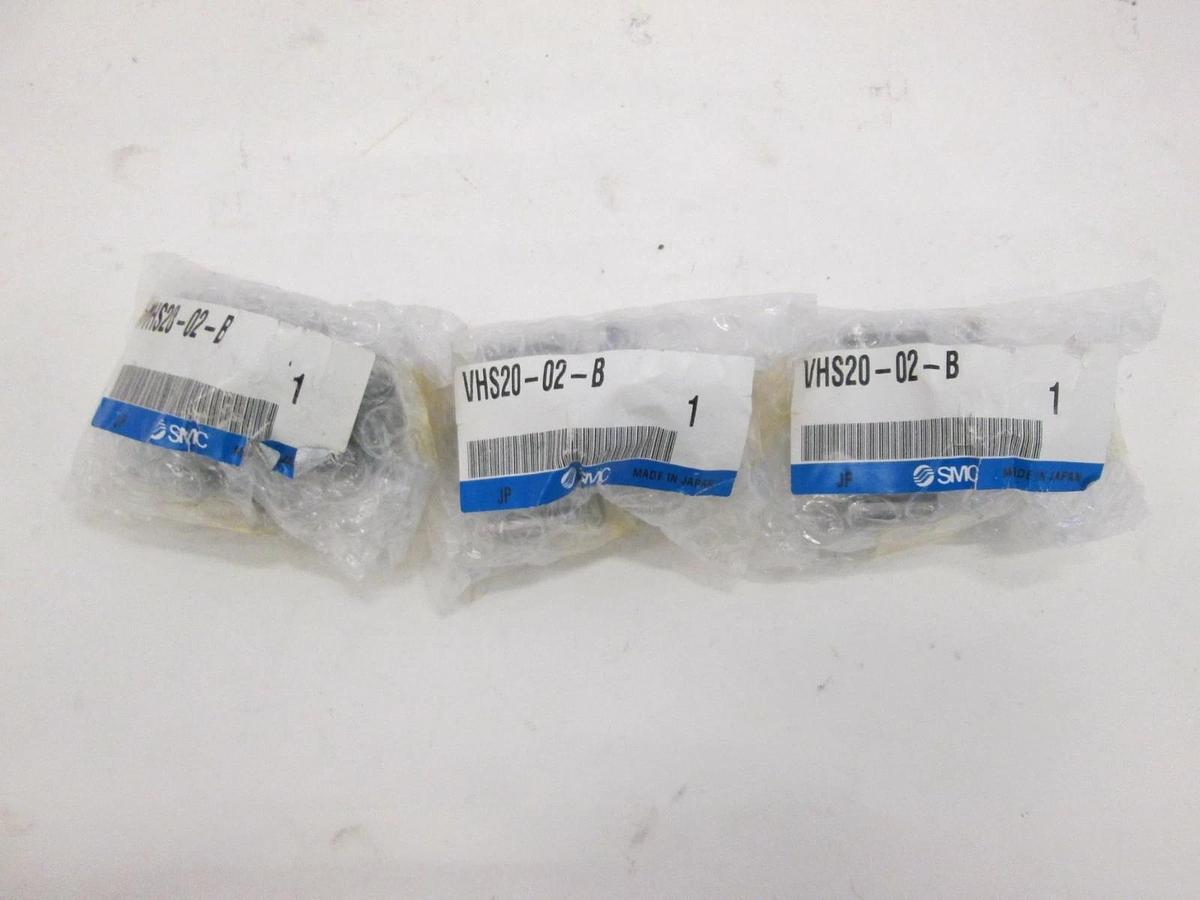 SMC, VHS20-02-B, Lock Out Valve, 3-Port, New, Lot of 3