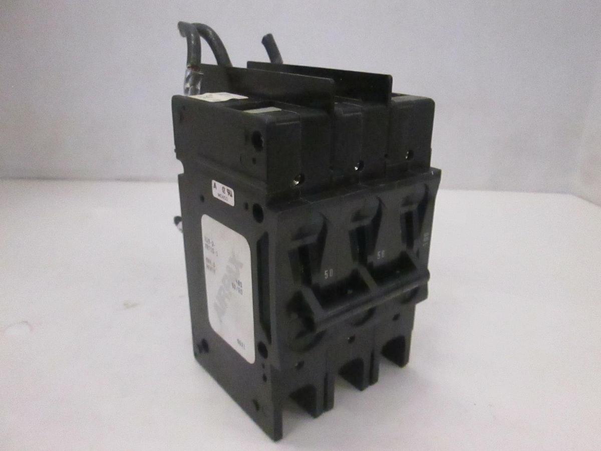Used Airpax, 219-3-28710-1, Circuit Breaker, 3 Pole, 50/60 Hz, 480 VAC, Used