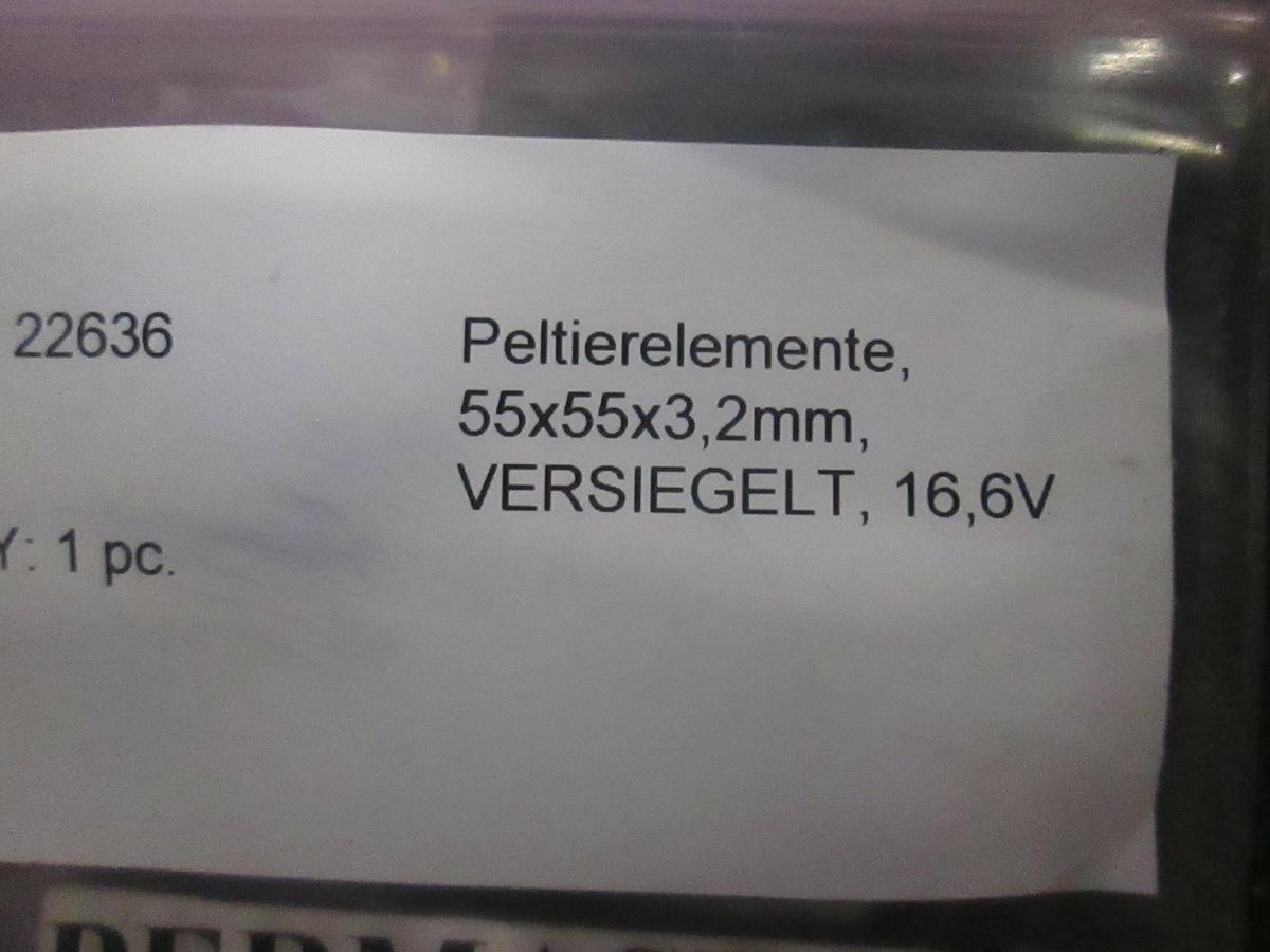 Coherent, Peltier Elements 55x55x3, 2mm, 22636, New, Lot of 2