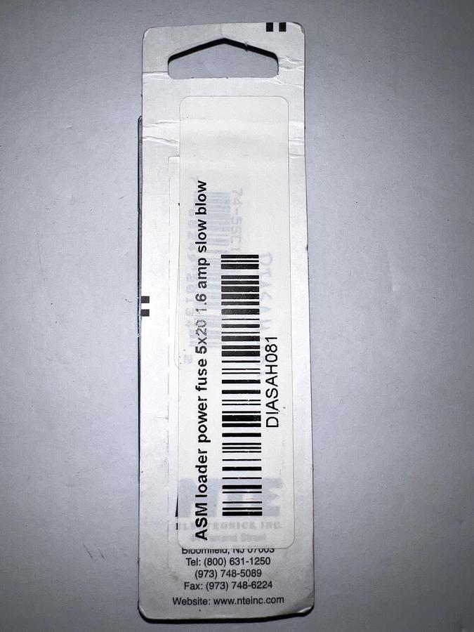 1.6a slow blow fuse 74-5sc1.6a NTE Electronics, inc. Fuses lot of 5 new