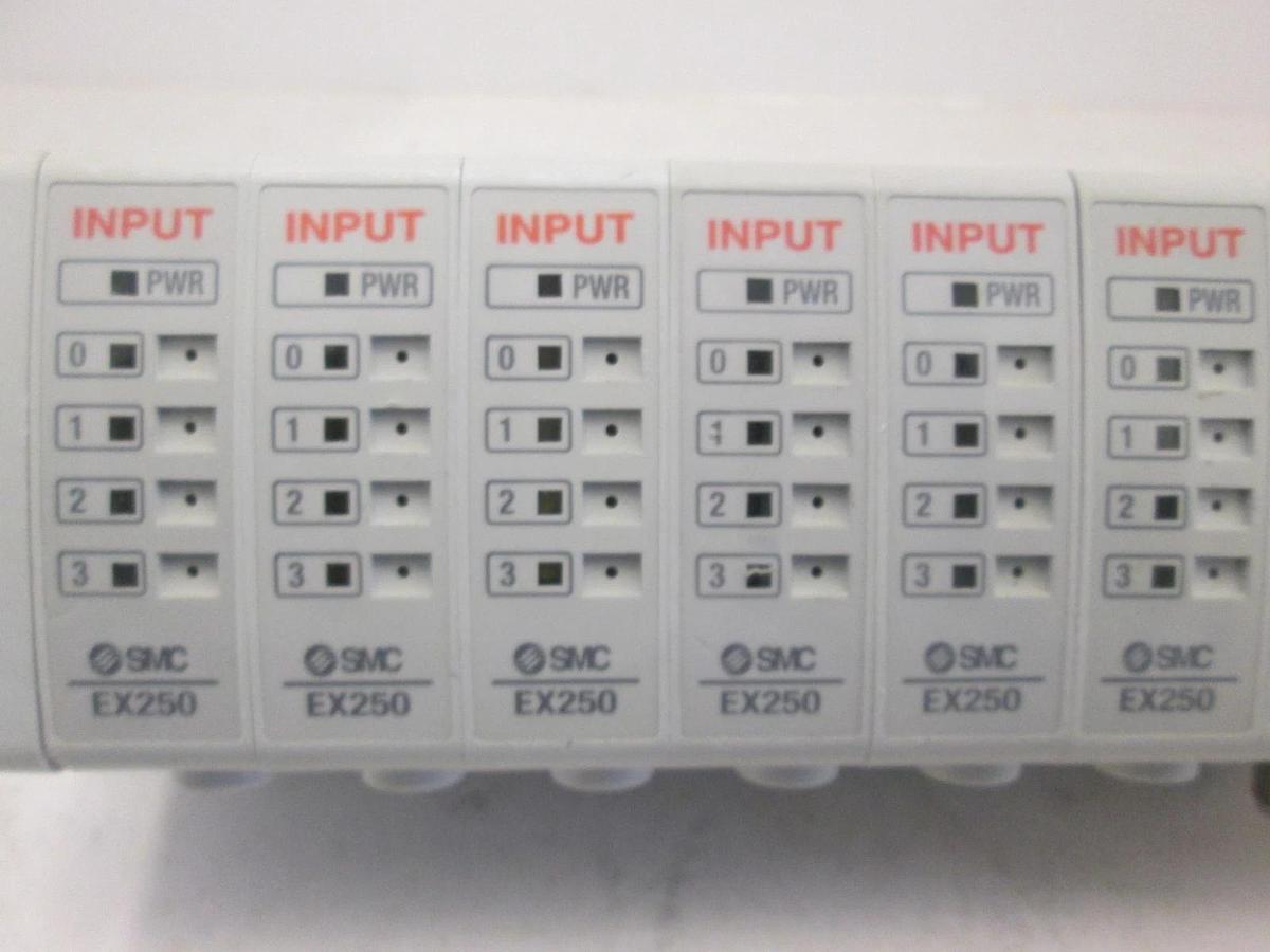 Used SMC, EX250, DeviceNet Interface Module Assy w/6 Input Blocks, Used