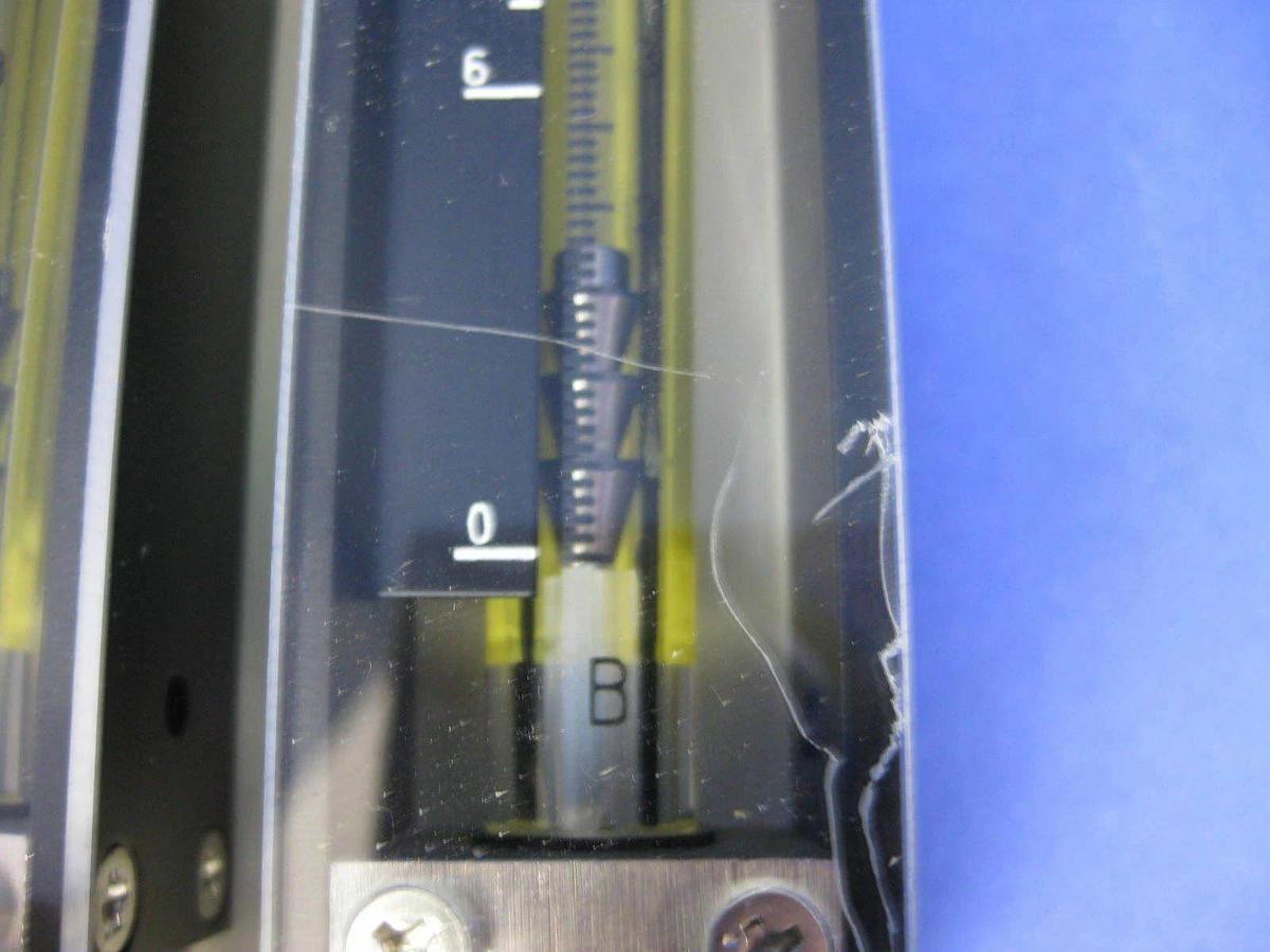 Used Tokyo Keiso F97-240748 Purge Meter, 6-60 Sl/Min N2 with Valve, Set of 2