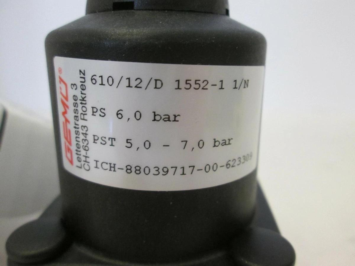 Used Gemu, Diaphragm Valve, 88039717, New