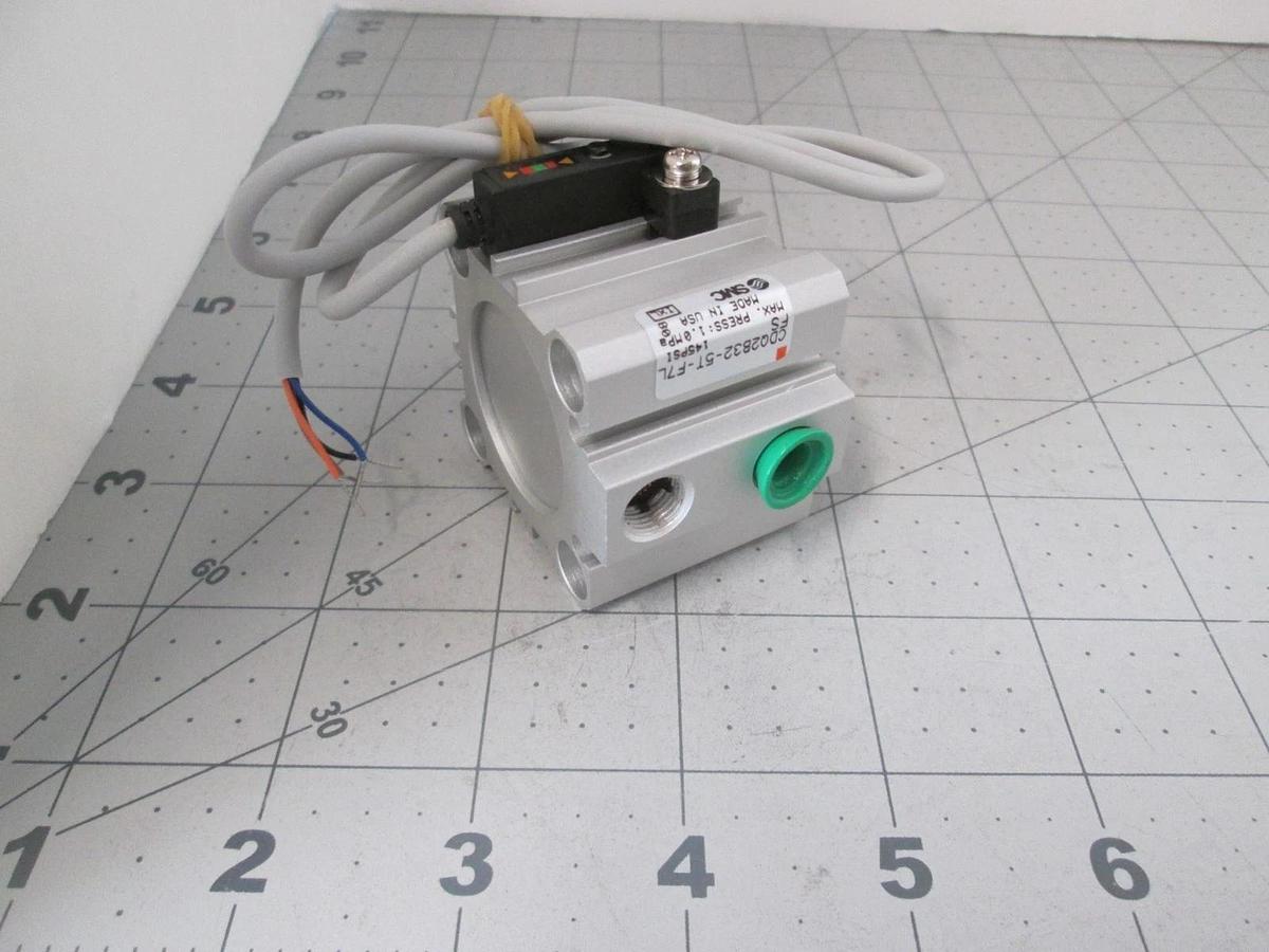 SMC, CDQ2B32-5T-F7LFS, Compact Cylinder, 32mm Bore, 5mm Stroke, SGL, ACT, New