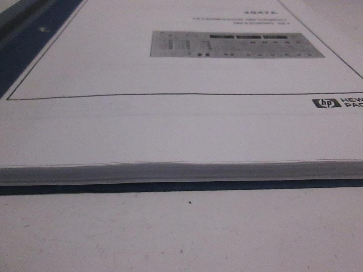 Used HP 4947A Transmission Impairment Measuring Set, Operating Manual, Used