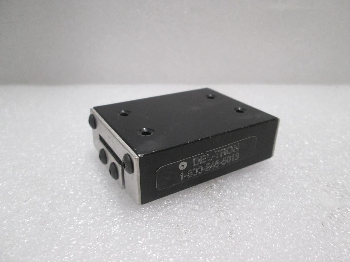 Used Del-TronLinearBearing  Guide Block w/ Guide Rail, Used