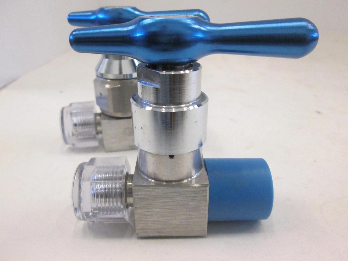 Parker UHP TITAN II, 316L VAR, High Purity Stainless Steel Valve, New, Lot of 2