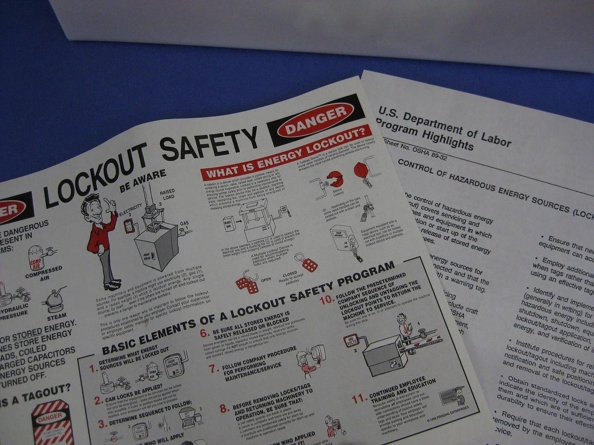Used Safety Lockout/Tagout Center, Used