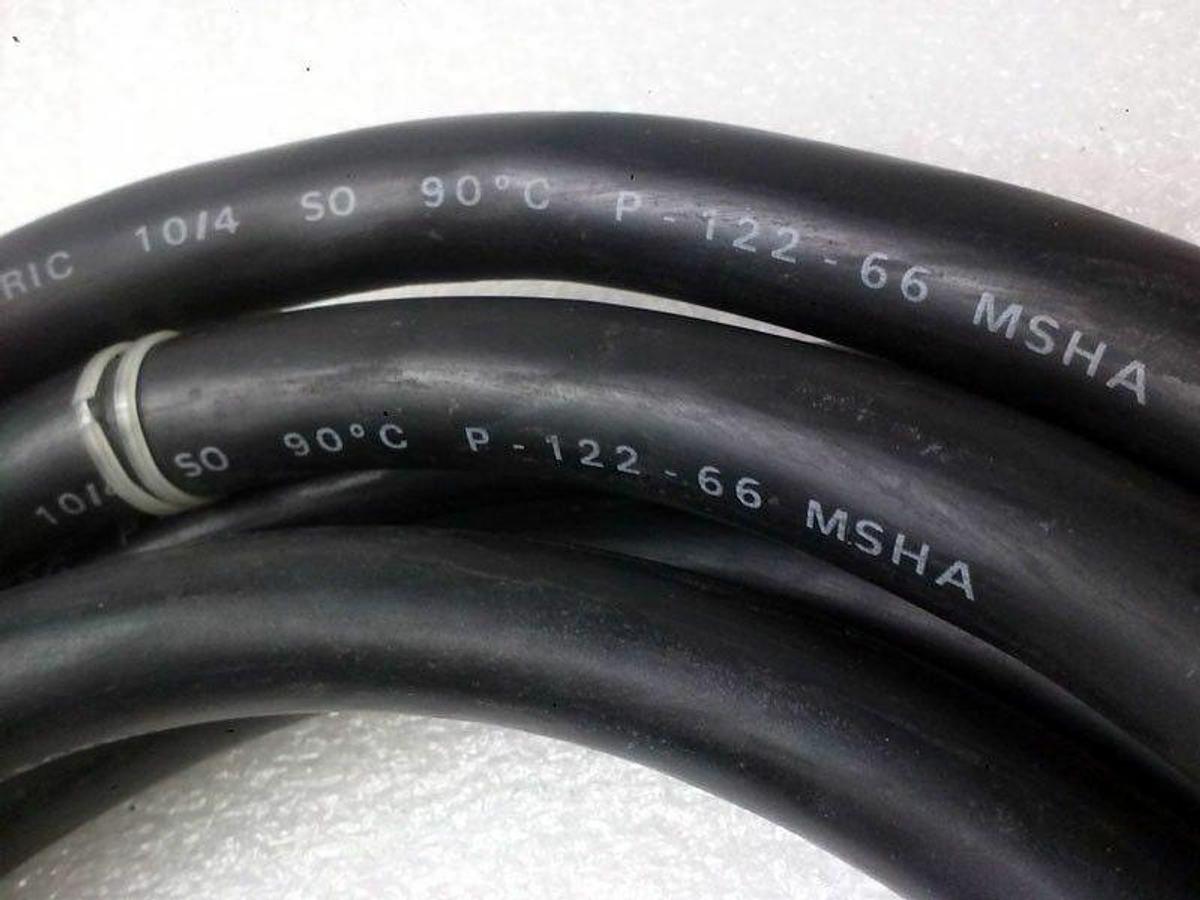 Used Royal Electric P12266 Cable with Male/Female Hubbell 23IA Twist Lock, 12ft, Used