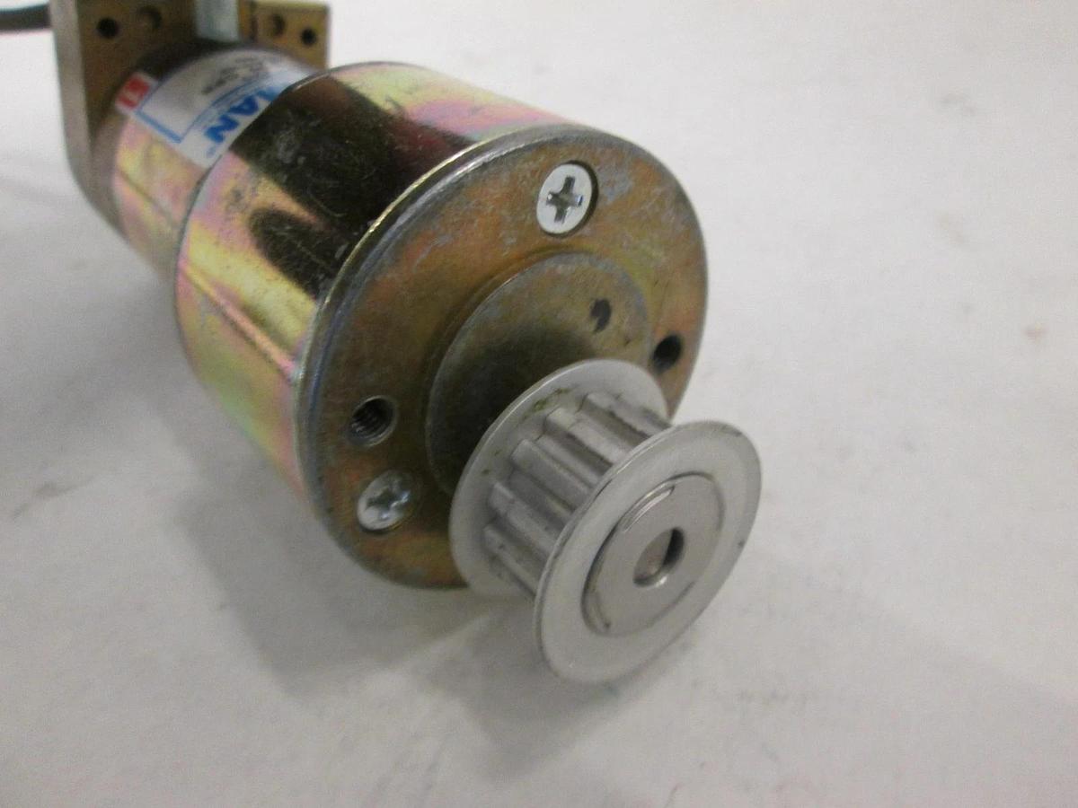 Used Pittman, Gear Motor, 19.7:1 Ratio, GM9413K225, w pulley, Bruce BDF 41 heavy Used