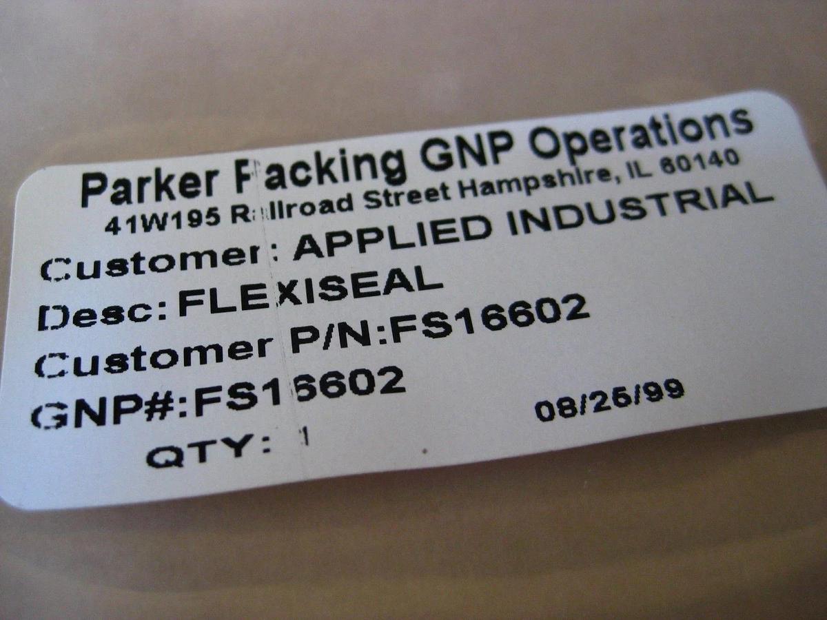 Used AMAT 3700-02848 Flexiseal Helicoil Teflon O-Ring 6.172" OD GNP: FS16602, New