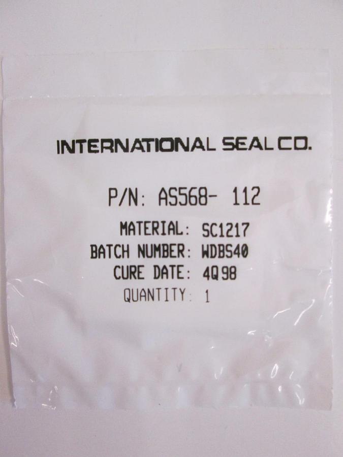 Used International Seal Co, AS568-112, White, SC1217, O-Ring Lot of 43