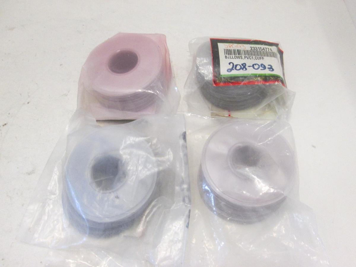GAGNE INC, 1"IDx2.5ODw/CUFF, BELLOWS,PVC 1 ID X 2.5 PD CUFF, New, Lot of 4