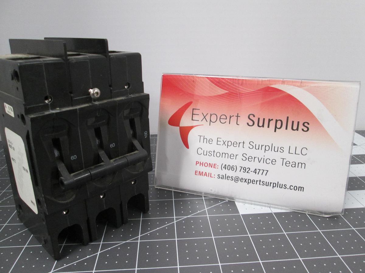 Used AirPax, 219-3-8625-20, 3 Pole Circuit Breaker 100/60/60A 277V Used