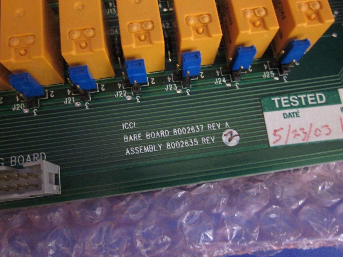 Used ICCI PCB Assembly 8002637 Rev A