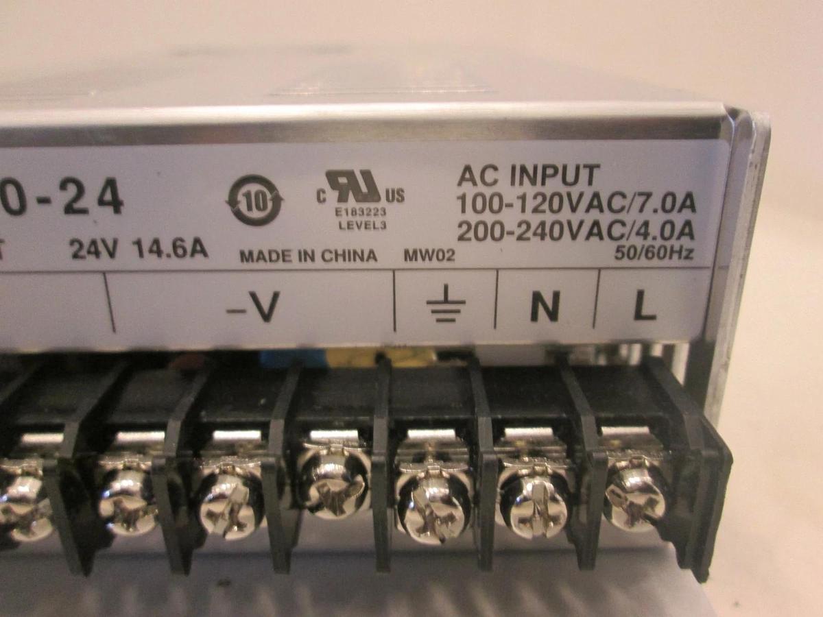 Used Mean Well, SE-350-24, Power Supply, 24V, 14.6A, Used