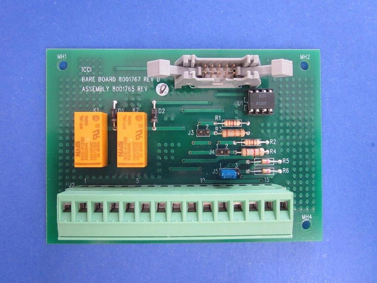 Used ICCI 8001765 Rev D, PCB Assembly, diffusion furnace boat loader interface