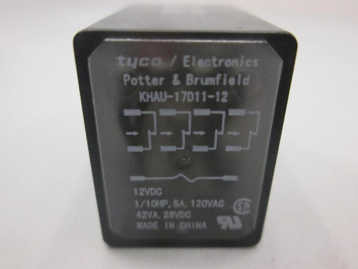 Used Potter & Brumfield, KHAU-17D11-12, 12VDC Relay, Used