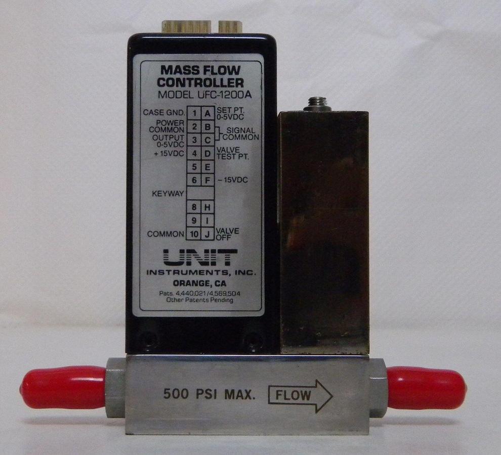 Used Unit UFC-1200A Mass Flow Controller, Gas- O2, Range- 2 SLM, Used
