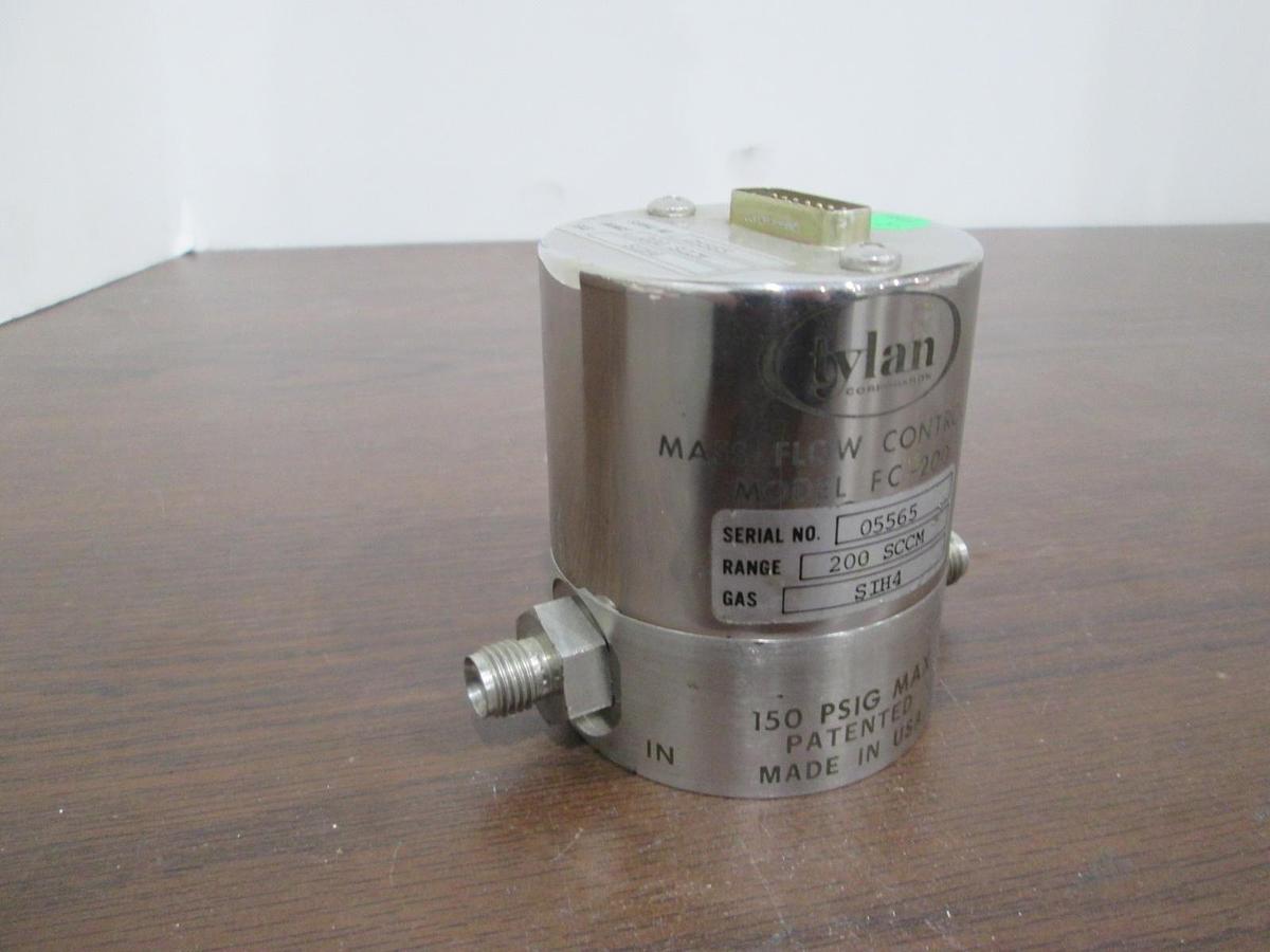 Used Tylan, Mass Flow Controller, FC-200, 200 SCCM, SIH4, Used