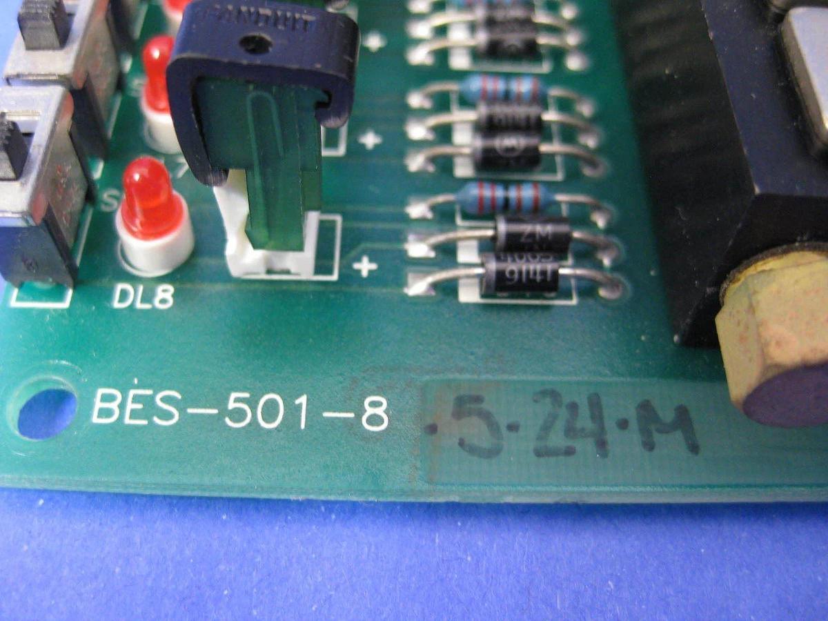 Used Bay Pneumatic Inc BES-501-8 PCB w/ Humphrey HA010E1 Solenoid Valves, Used
