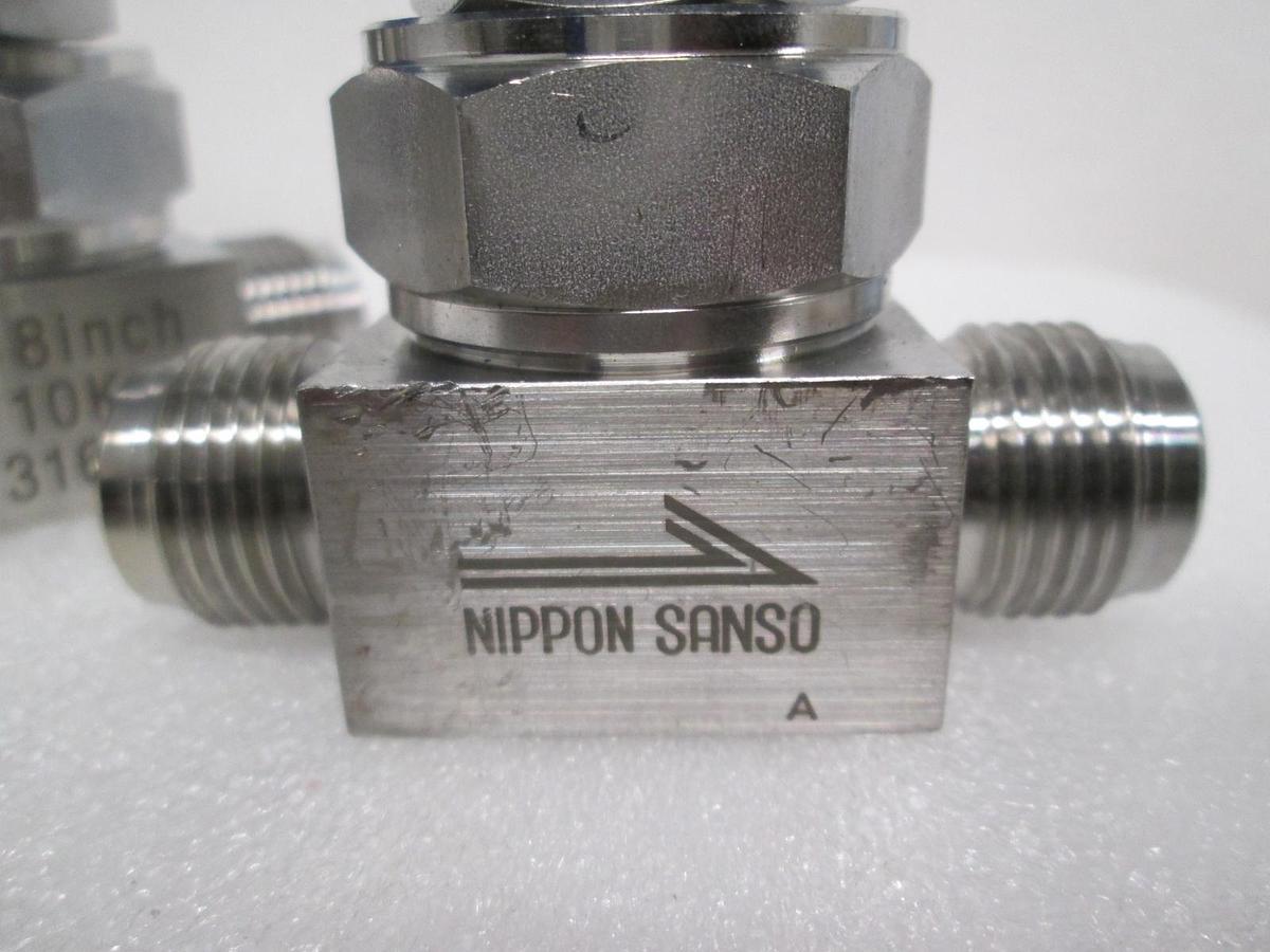 Used Nippon Sanso, 10K 316L, 3/8" Valve, Used, Lot of 3