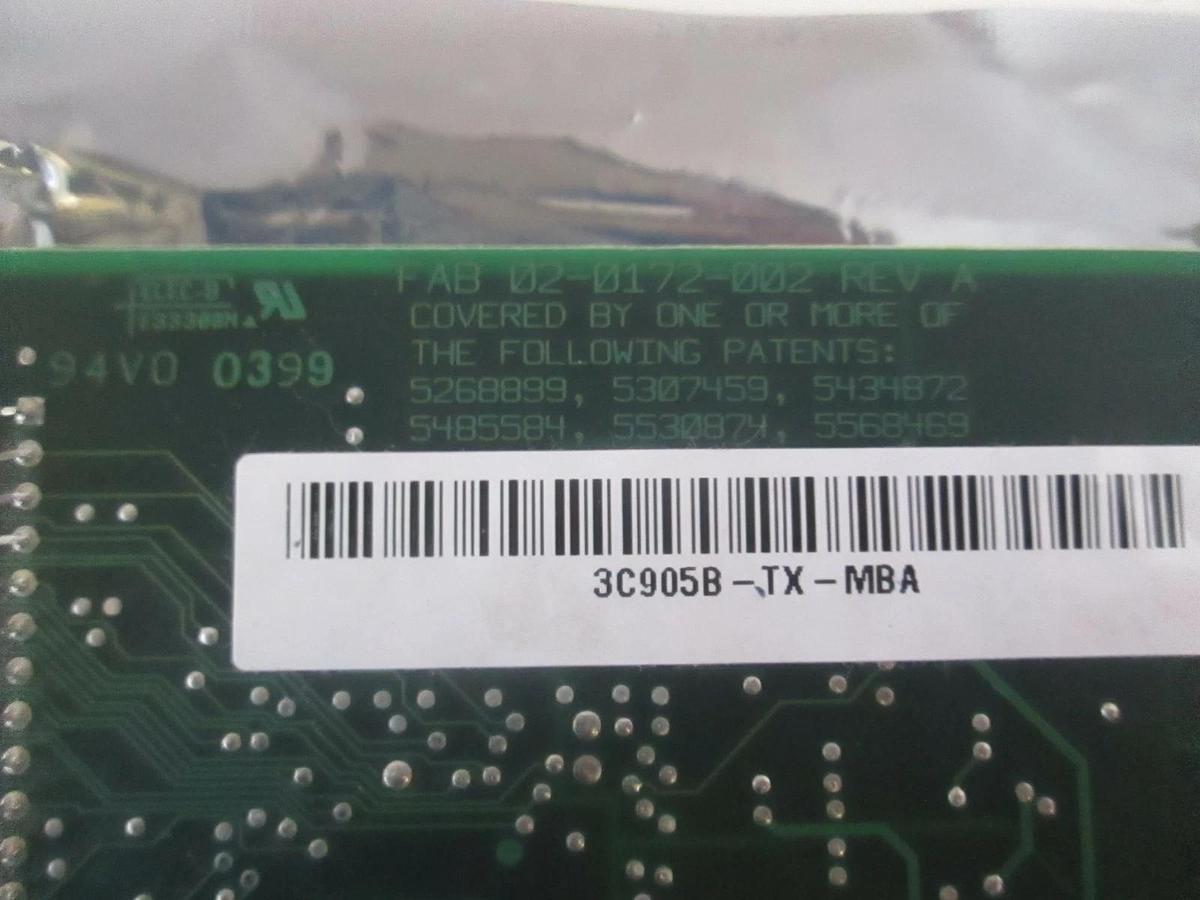 Used 3COM, Ethernet Adapter, 10/100BASE-TX, Used