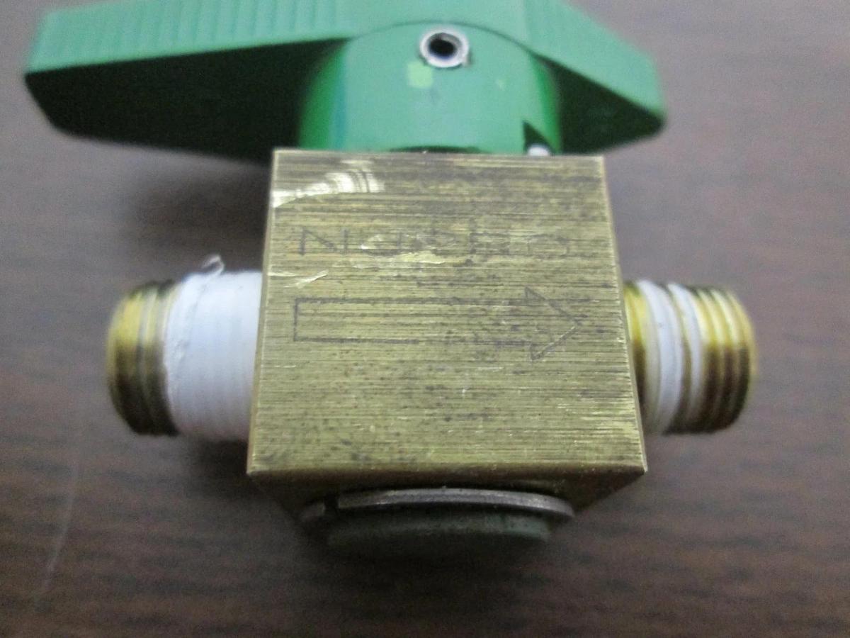 Used Swagelok, Nupro, B-2P4T2, Brass Quarter-Turn Instrument Plug Valve, Used
