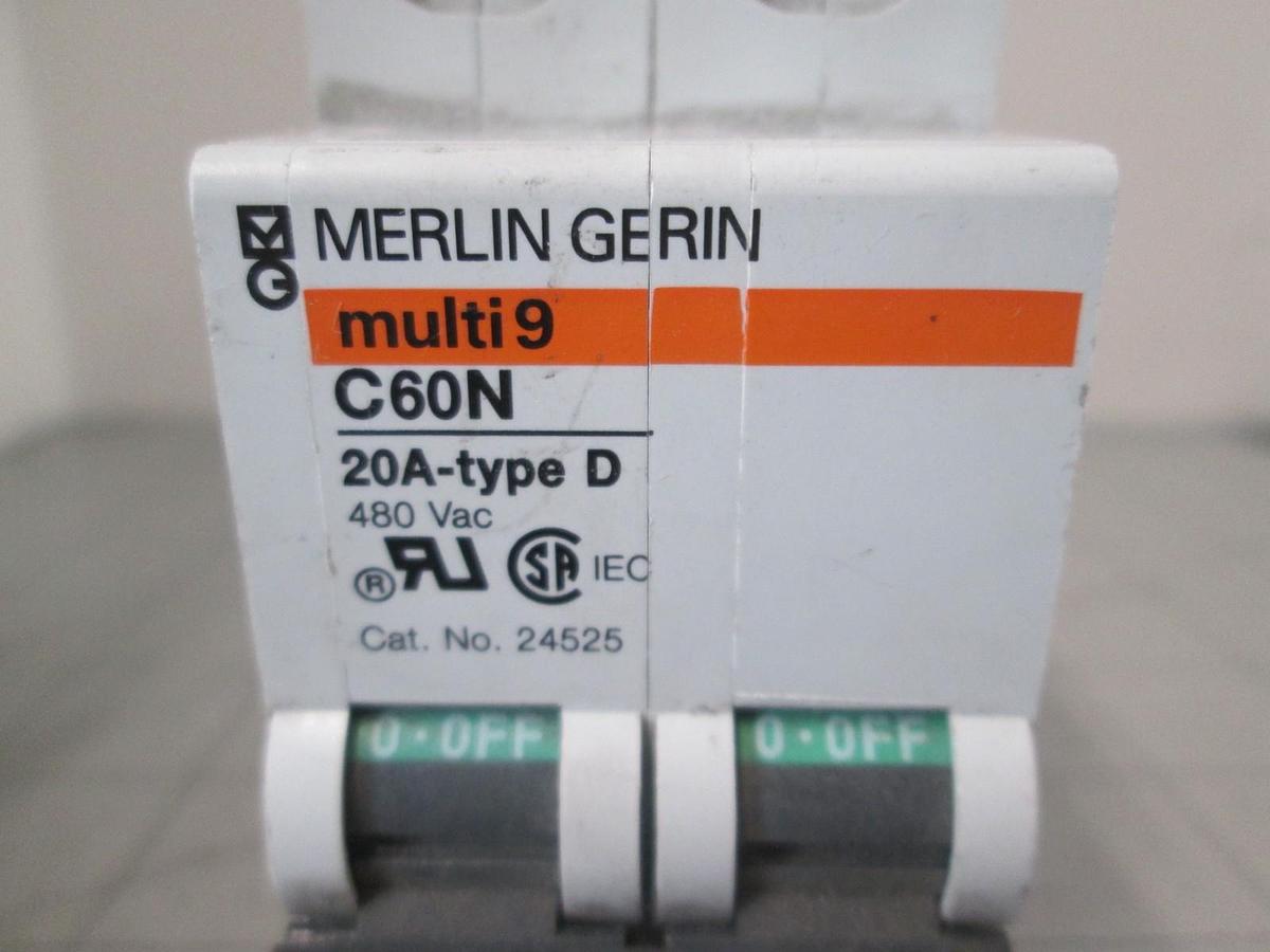 Merlin Gerin, C60N, 20A, Multi 9, 2 Pole Circuit Breaker, New, Lot 2