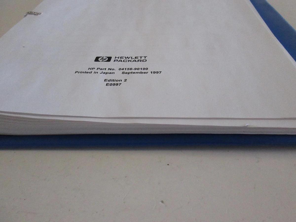 Used HP 4155B/4156B Semiconductor Parameter Analyzer User's Guide, Used