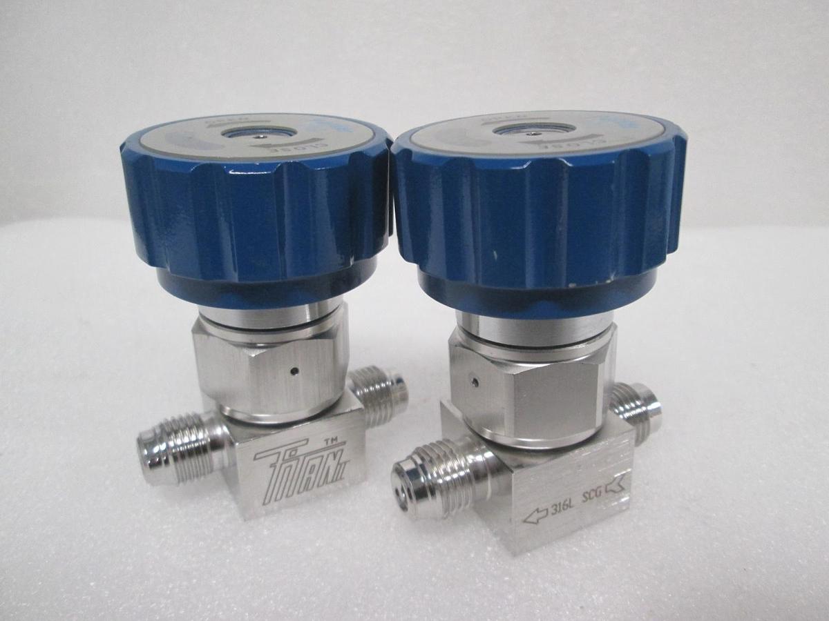 Used Parker UHP, Titan, 316L SCG, 1/4" Valve, Used, Lot of 2