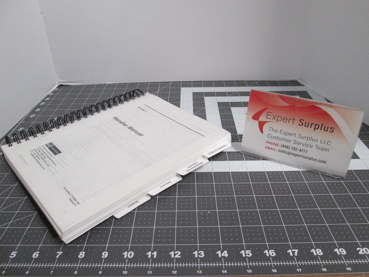 Used Watkins-Johnson, WJ Semiconductor Equipment Handler Manual TP16931.FM, WJ-996