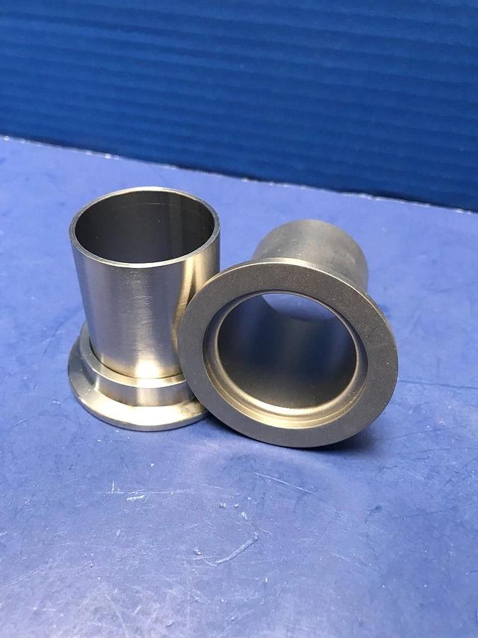 Stainless Steel Adapter, NW40 Flange to Tube Fitting, New, Lot of 2