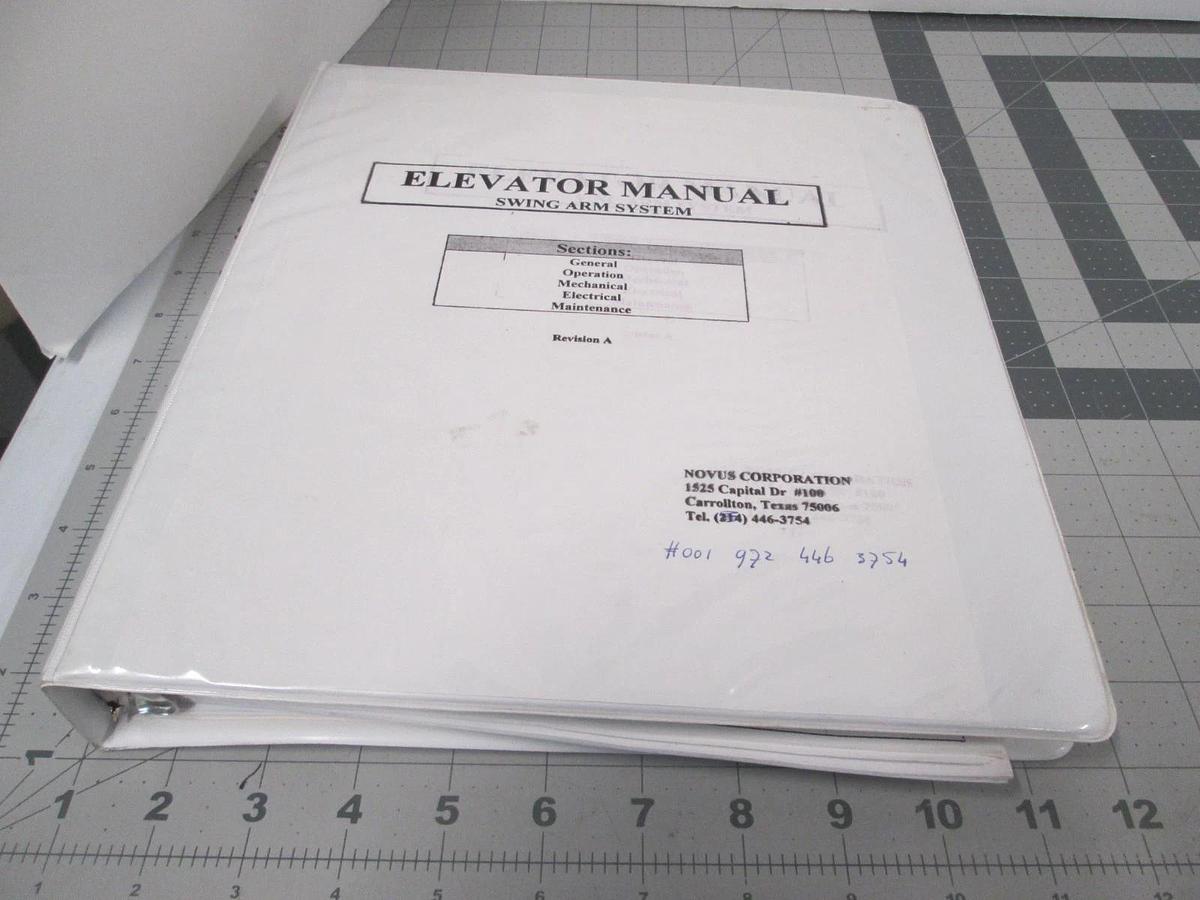 Used Philips, MOS-3, Elevator Module Swing Arm Operators Guide/ Introduction, Used