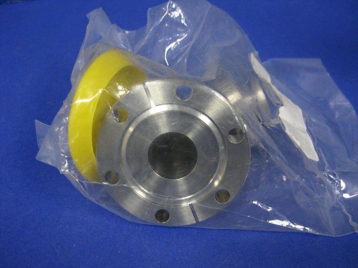 Used AMAT 0040-22223 Vacuum Tube 90 Deg Miltered Elbow, 2" x 2.75" Conflat Flange