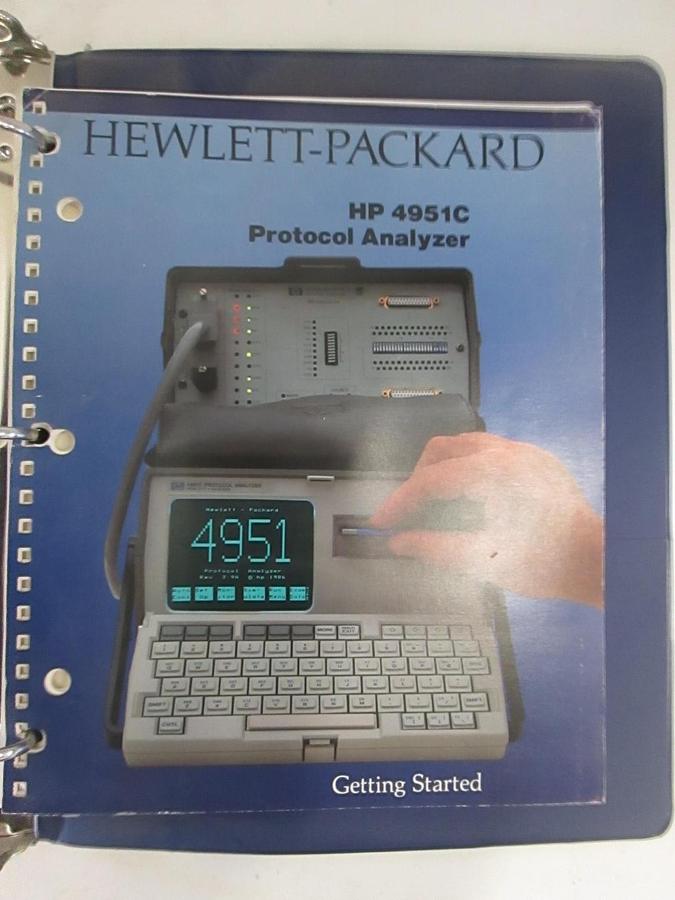 Used HP 4951C Protocol Analyzer Getting Started Guide, Used