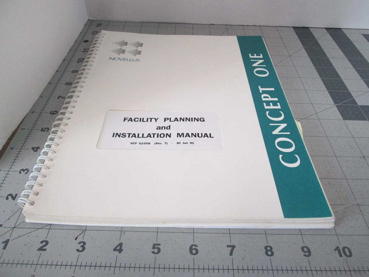 Used Novellus, Facility Planning and Installation Manual, NTP 02-008, Used