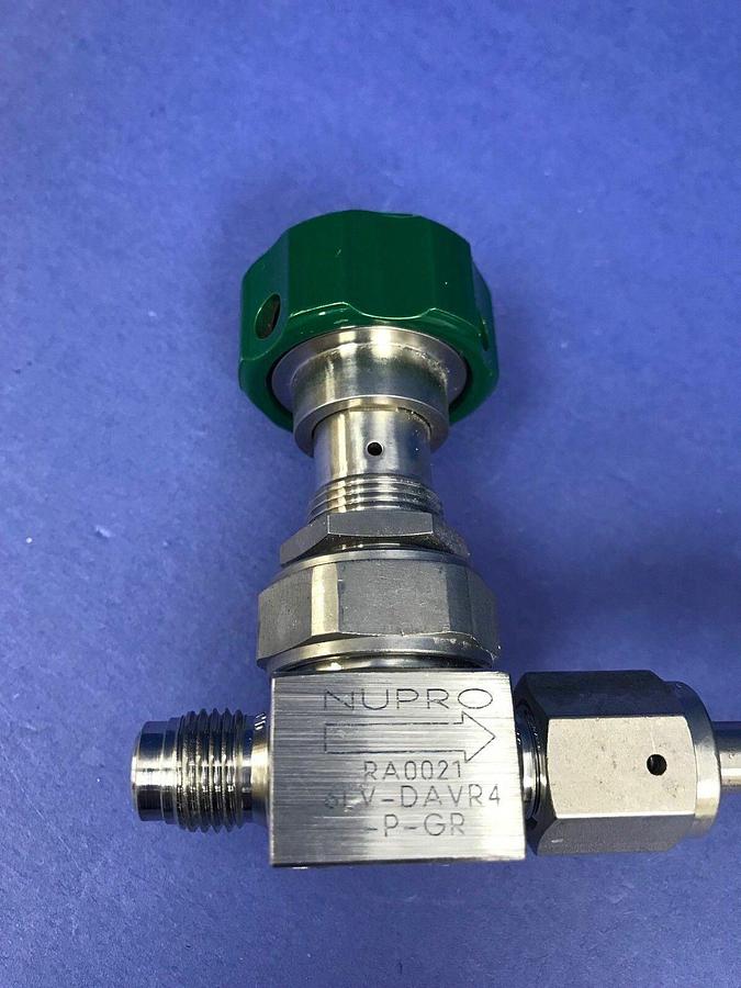 Used Wilkerson R16-02-000A Regulator Assy w/ Nupro 6LV-DAVR4-P-GR Valve, Used