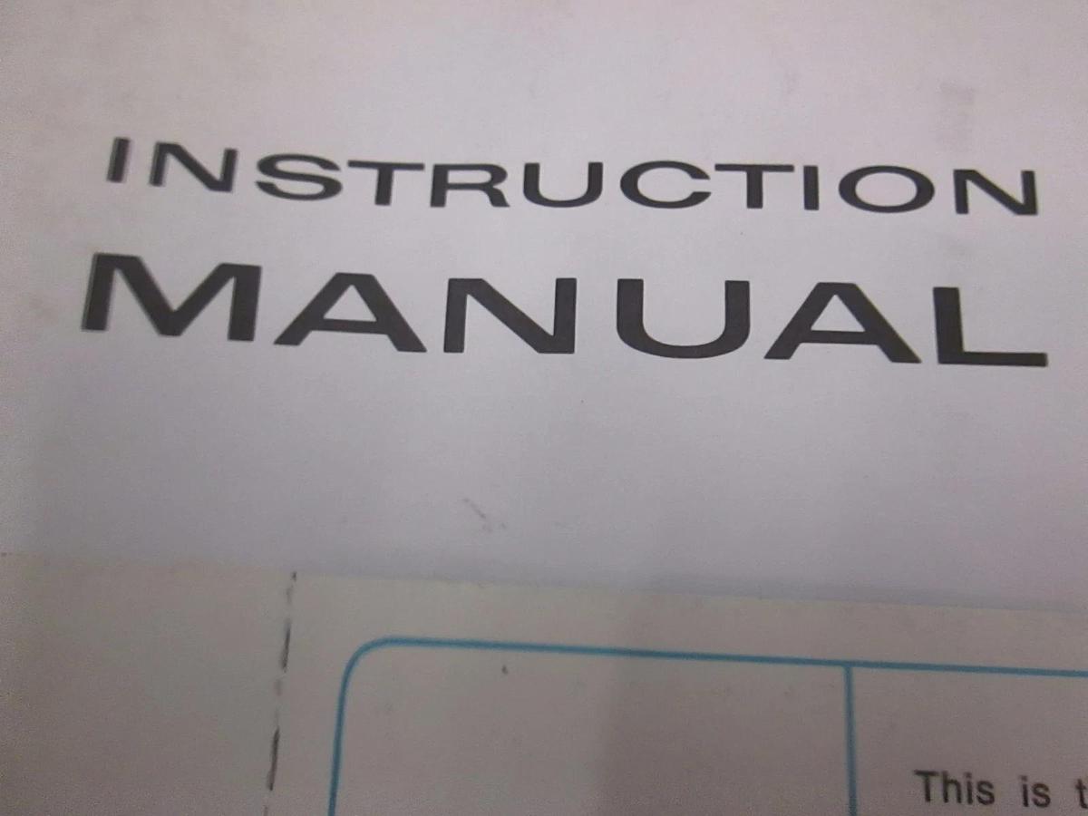 Used Tektronix Type 2B67 Time Base Instruction Manual, Used