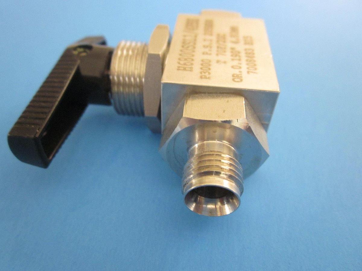 Used Ham-Let H6800SSL1/4PSS High Performance Ball Valve, 1/4 inch compression